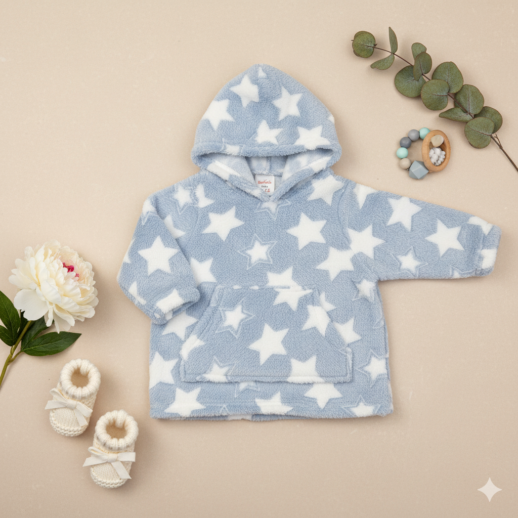 Blue Star Dressing Gown Hoodie