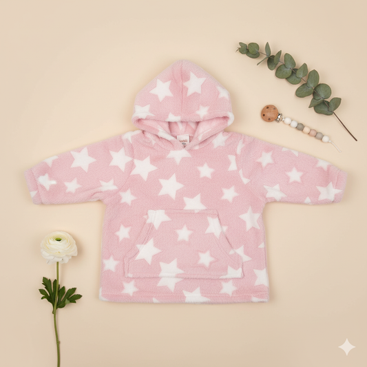 Pink Star Dressing Gown Hoodie