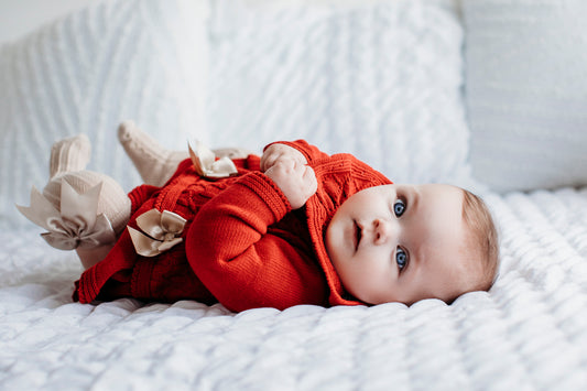 Red Christmas Dress With Bows