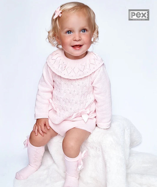 Pink Carmen Pants Suit